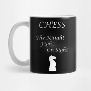 Chess Slogan - The Knight Mug